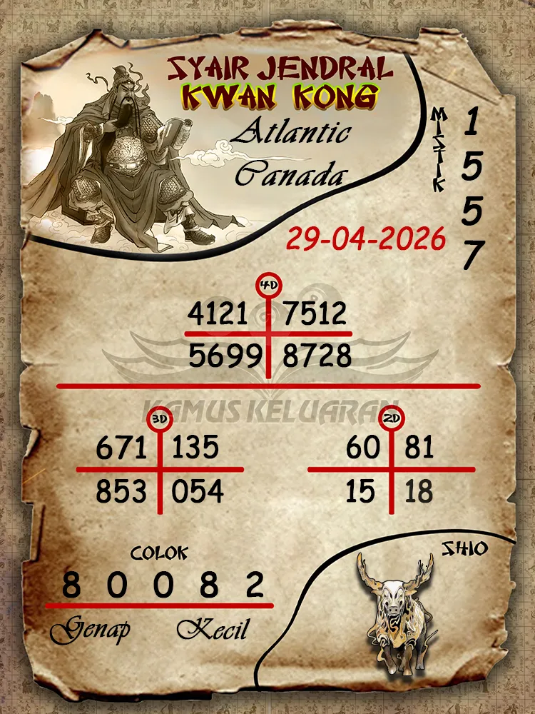 Syair Jendral Kwan Kong Atlantic Canada 29 04 2026