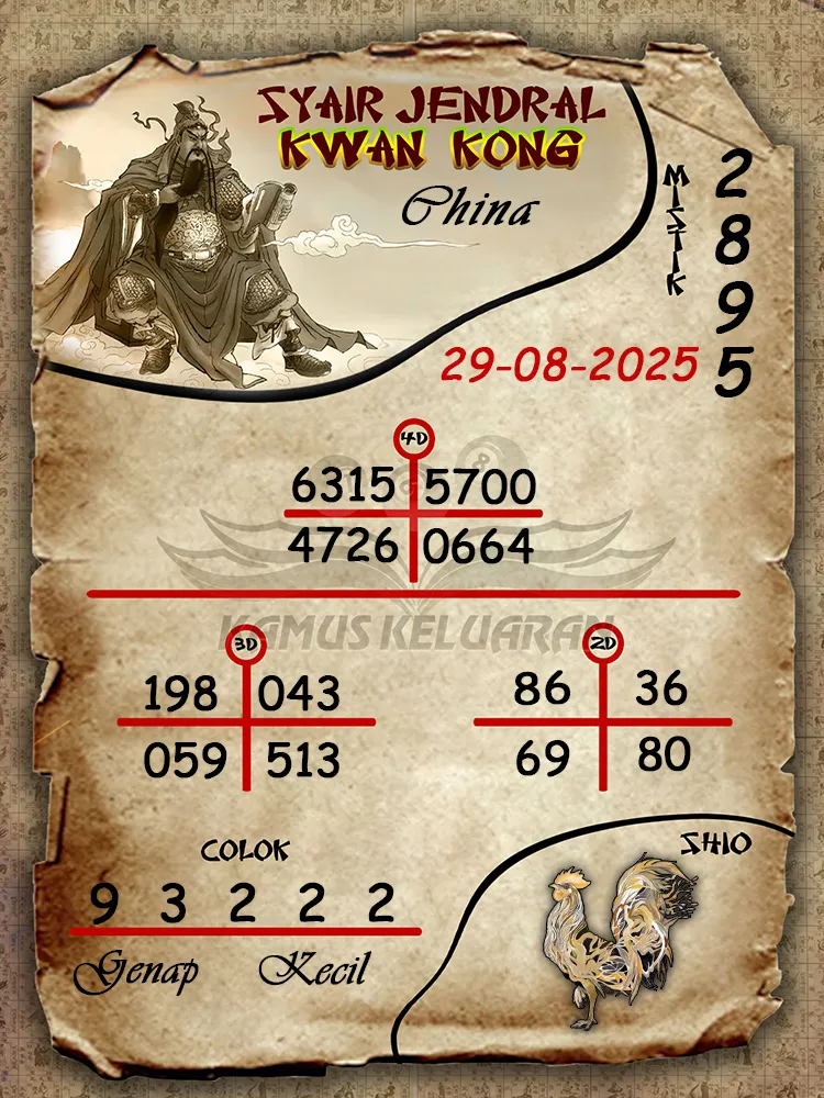syair jendral kwan kong China 29 08 2025