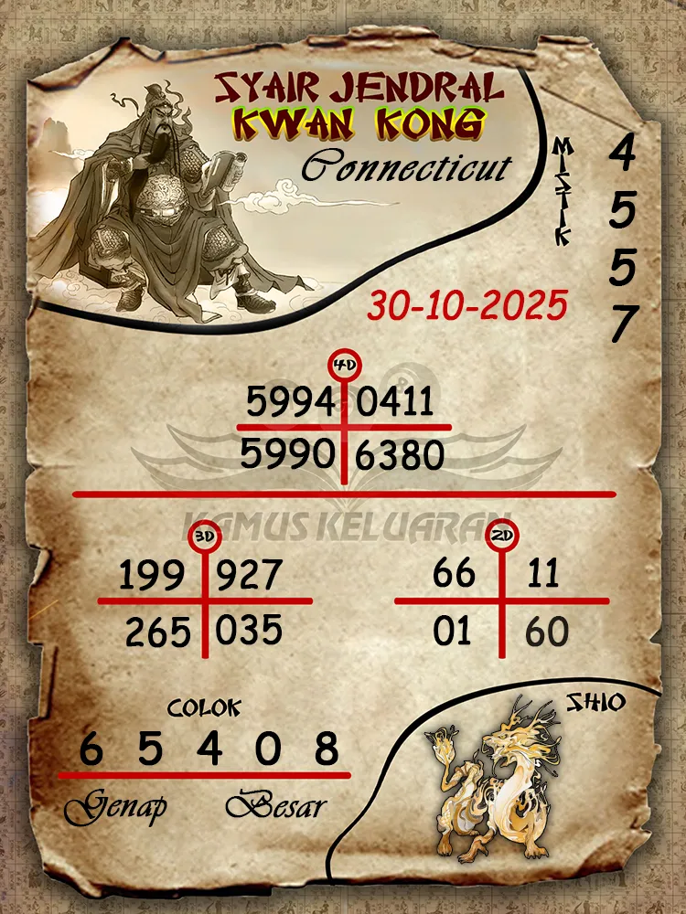 Syair Jendral Kwan Kong Connecticut 30 10 2025