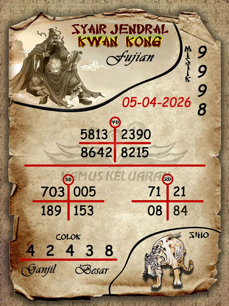 Syair Jendral Kwan Kong Fujian 05 04 2026