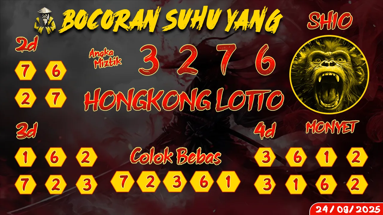 syair Bocoran Suhu Yang Hongkong Lotto 24 09 2025