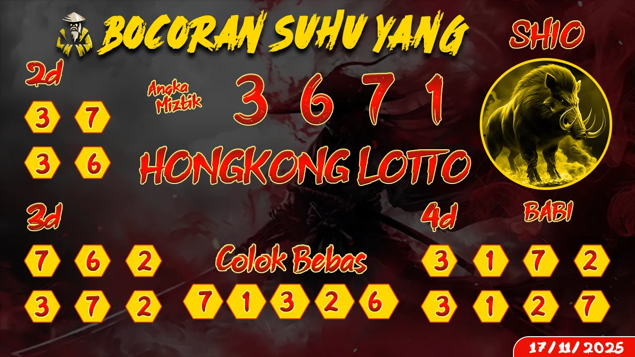 syair Bocoran Suhu Yang Hongkong Lotto 17 11 2025