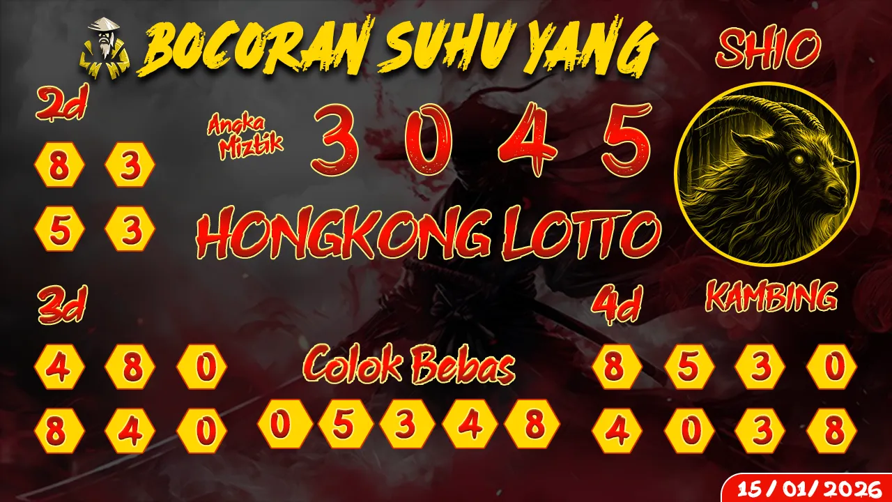 syair Bocoran Suhu Yang Hongkong Lotto 15 01 2026