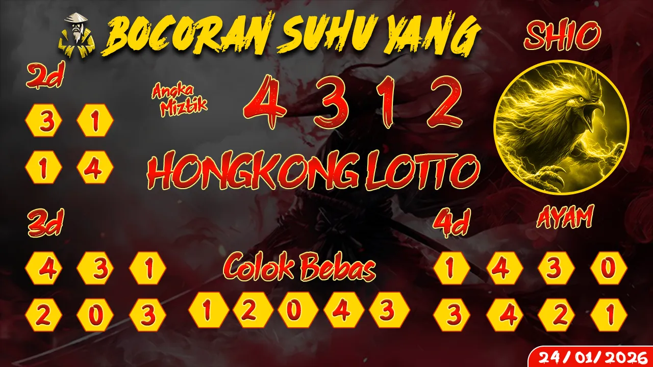 syair Bocoran Suhu Yang Hongkong Lotto 24 01 2026