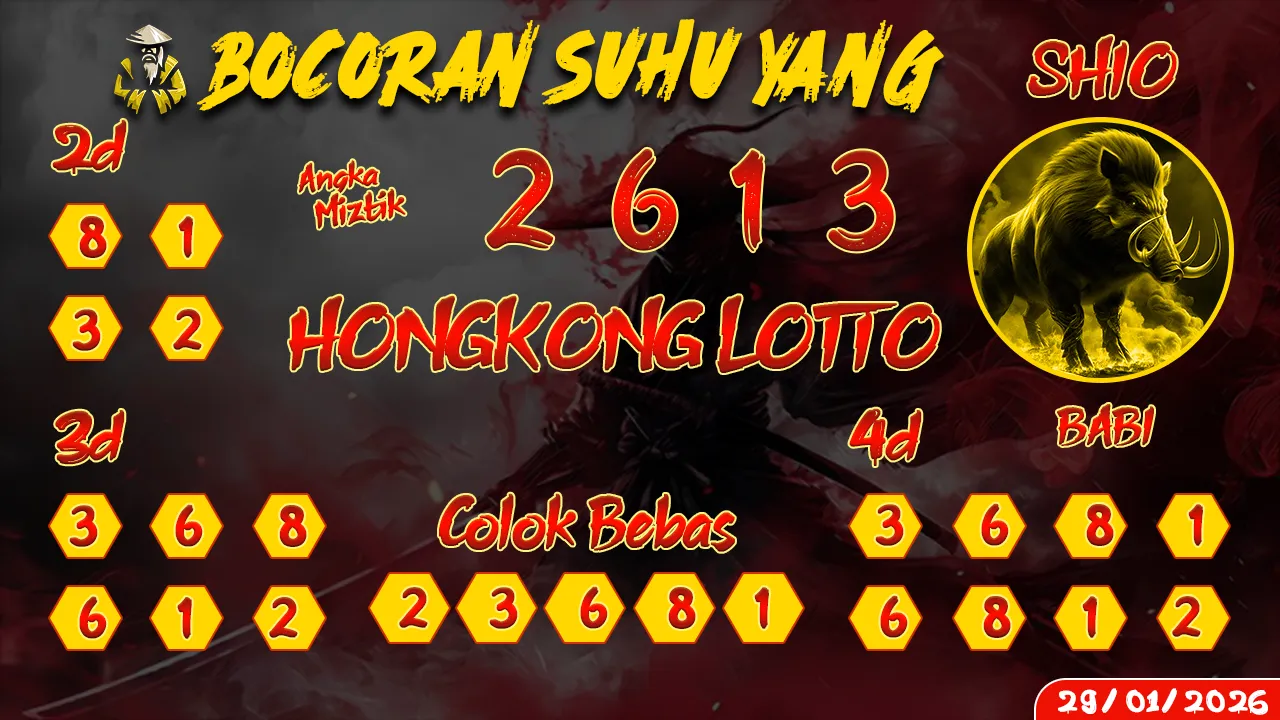 syair Bocoran Suhu Yang Hongkong Lotto 29 01 2026