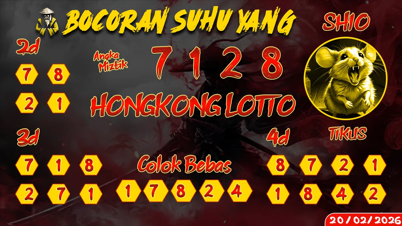 syair Bocoran Suhu Yang Hongkong Lotto 20 02 2026