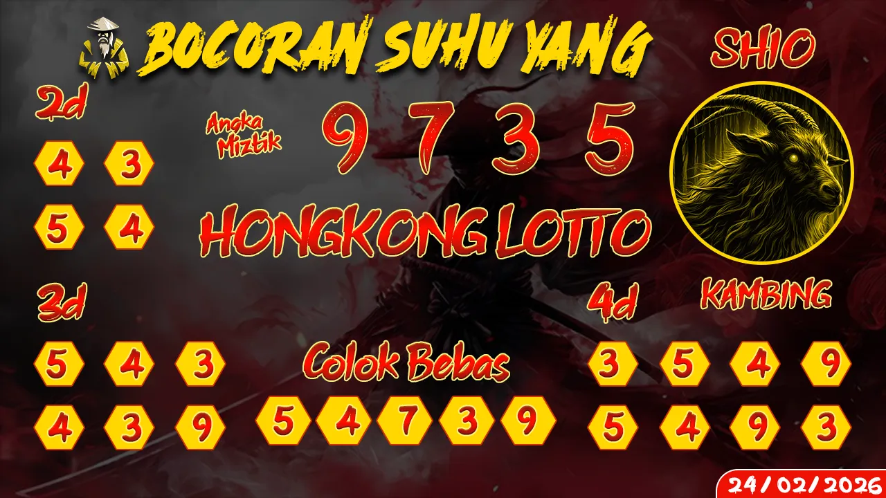 syair Bocoran Suhu Yang Hongkong Lotto 24 02 2026