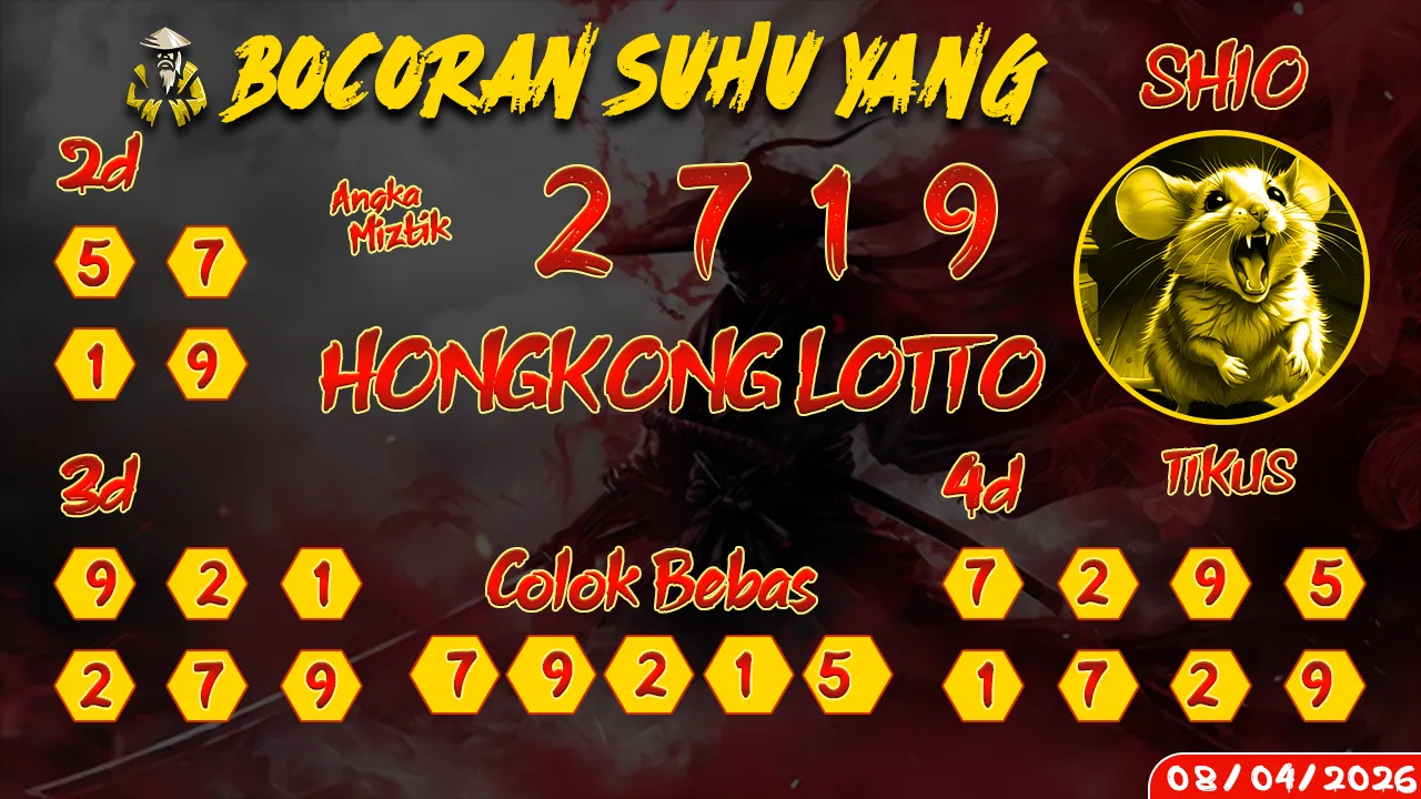 syair Bocoran Suhu Yang Hongkong Lotto 08 04 2026