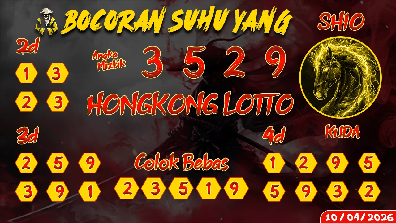 syair Bocoran Suhu Yang Hongkong Lotto 10 04 2026
