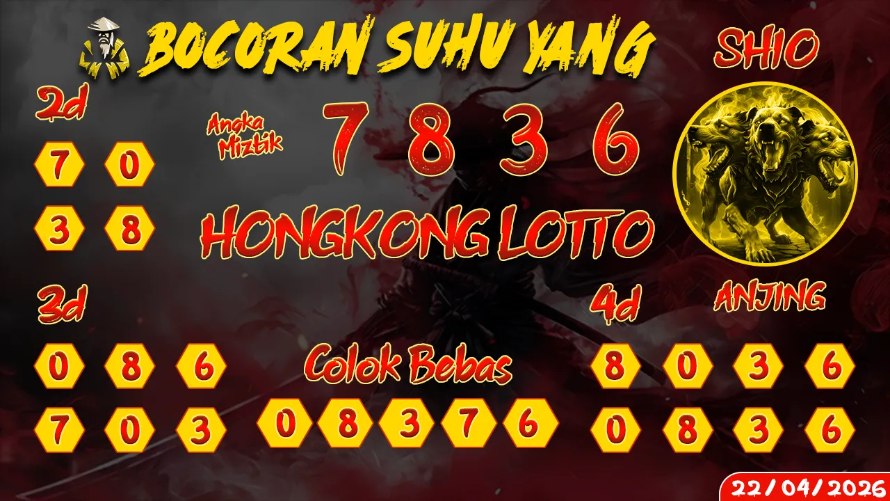 syair Bocoran Suhu Yang Hongkong Lotto 22 04 2026
