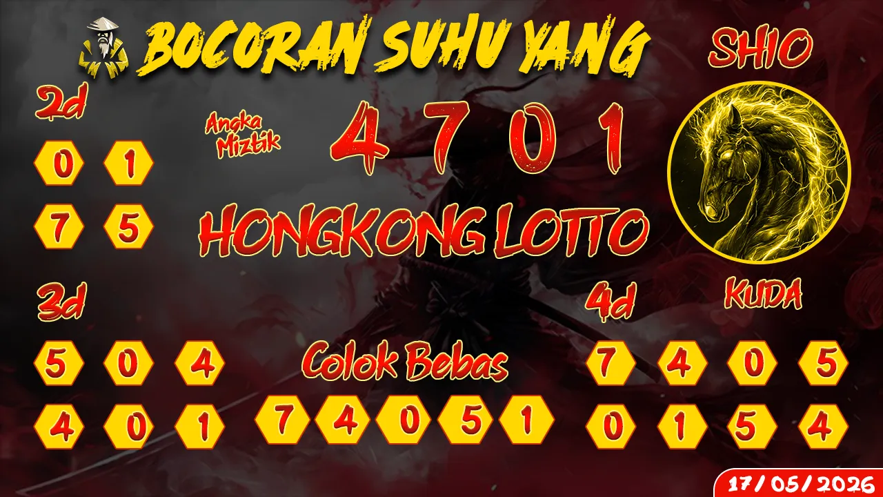 syair Bocoran Suhu Yang Hongkong Lotto 17 05 2026