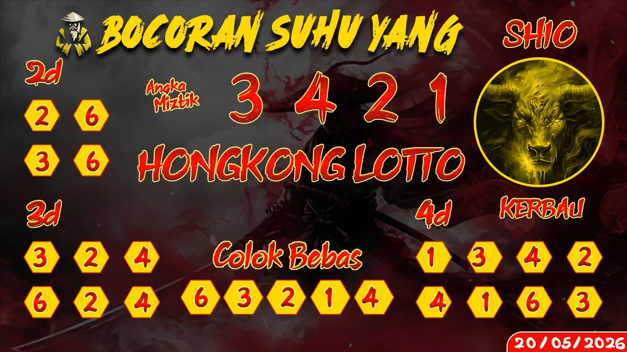 syair Bocoran Suhu Yang Hongkong Lotto 20 05 2026