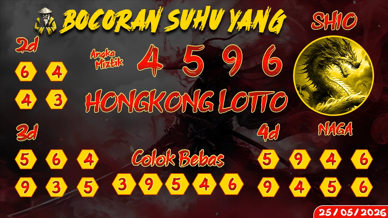 syair Bocoran Suhu Yang Hongkong Lotto 25 05 2026