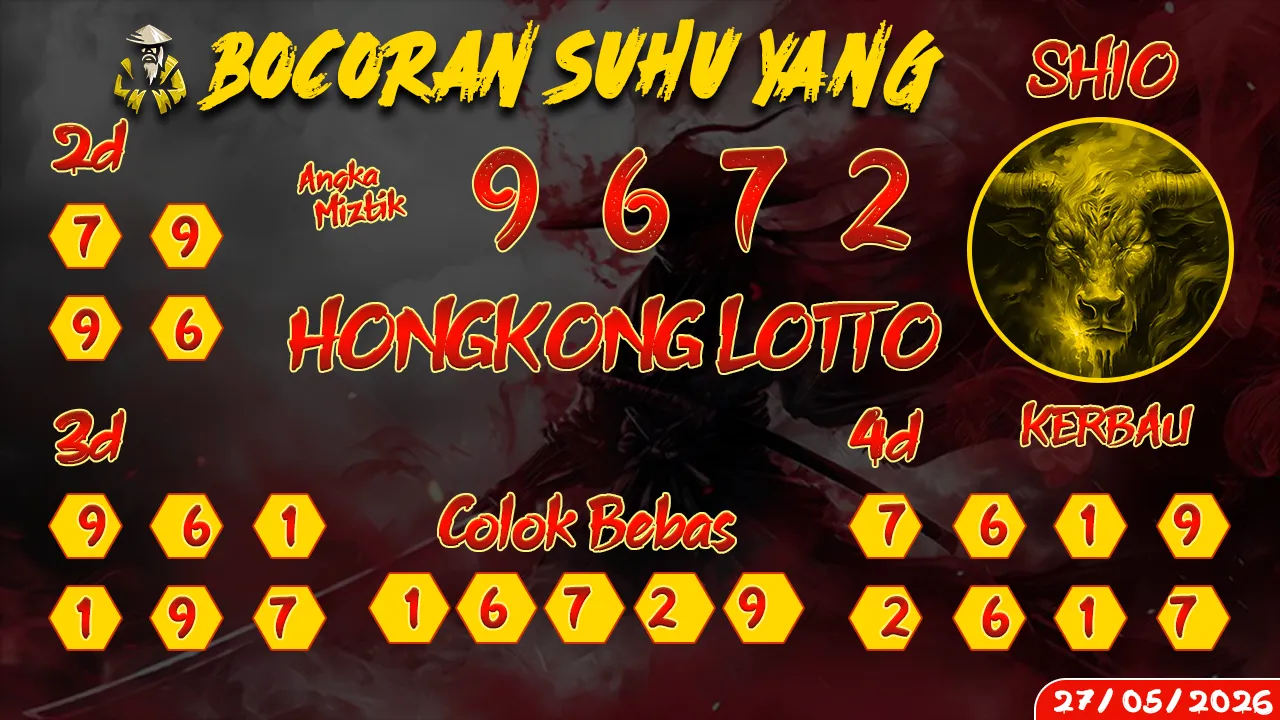 syair Bocoran Suhu Yang Hongkong Lotto 27 05 2026