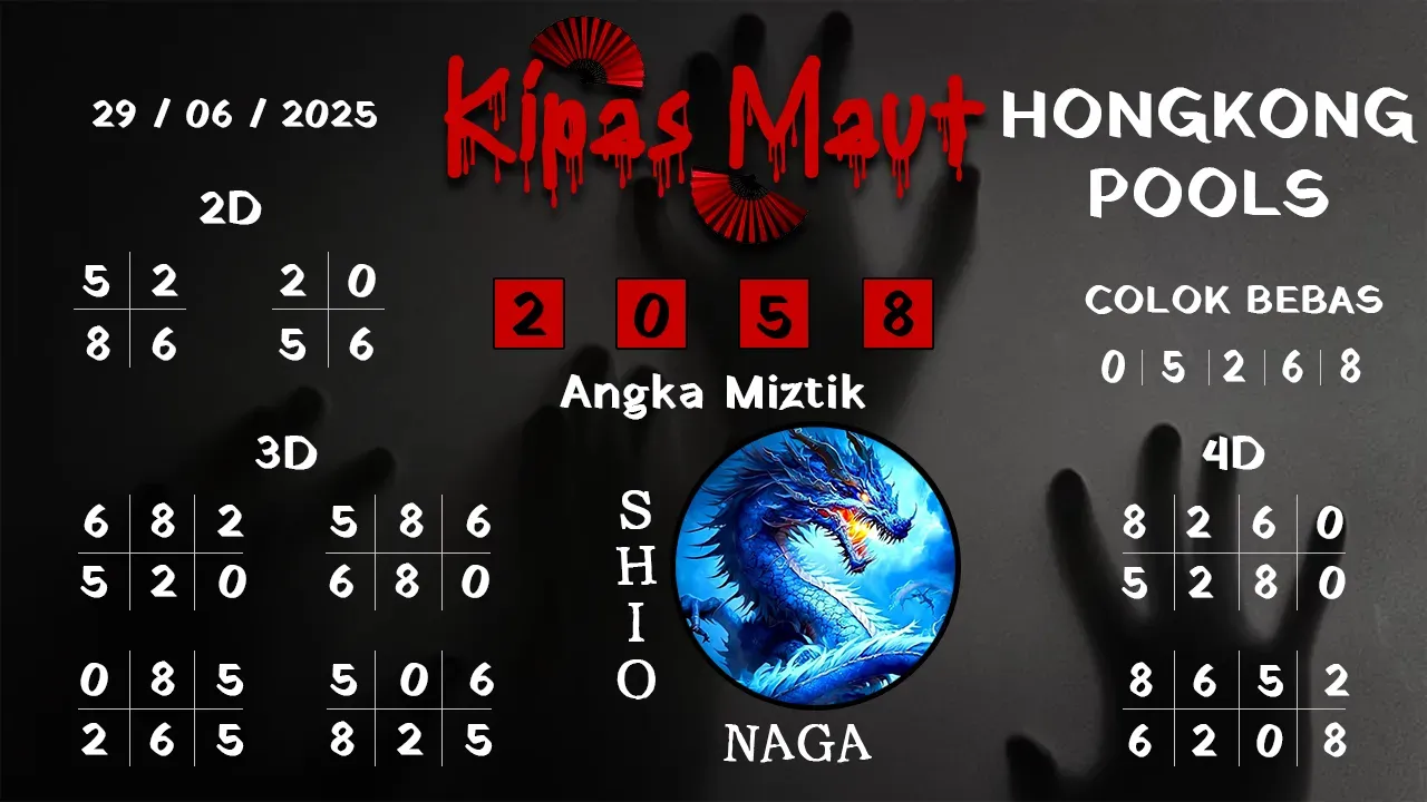 syair Kipas Maut Hongkong Pools 29 06 2025