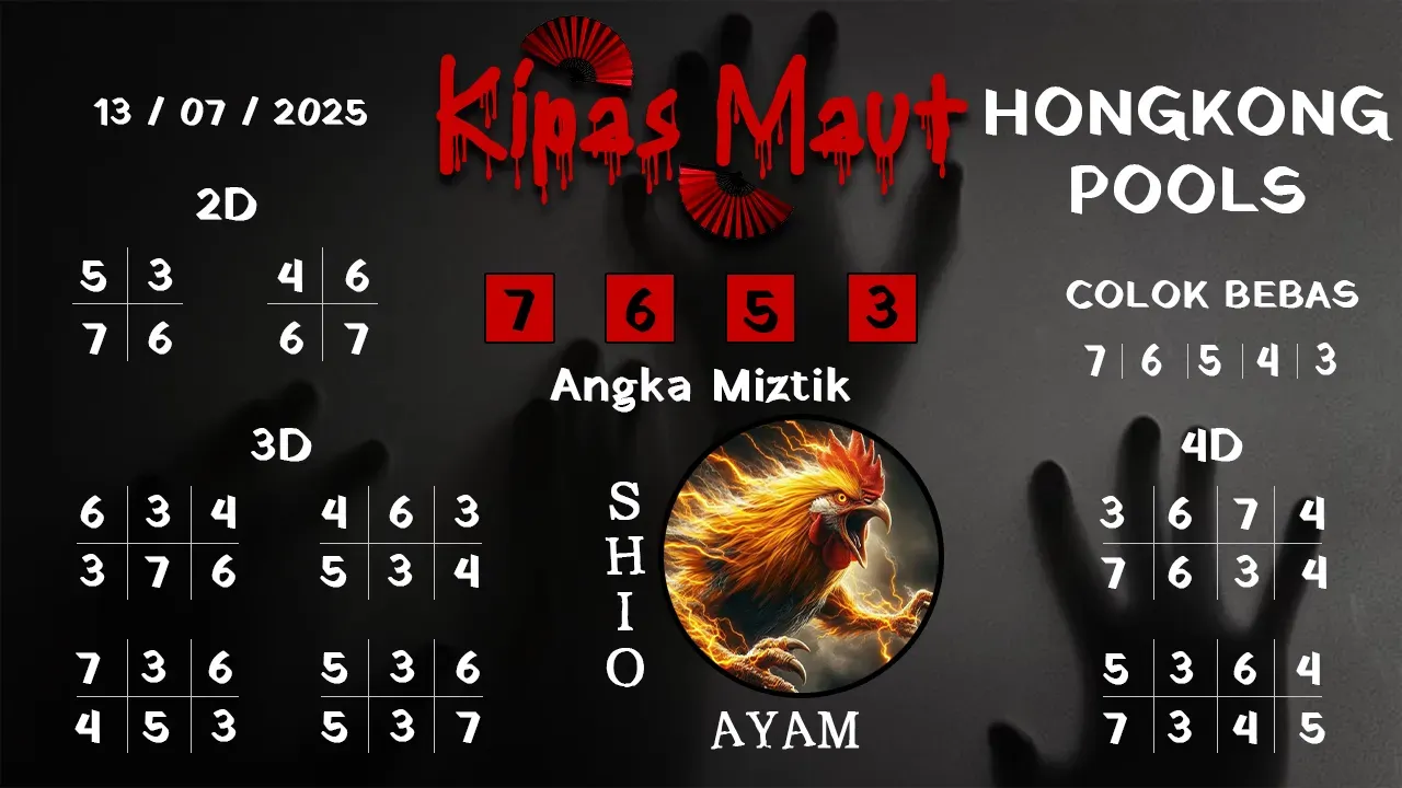 syair Kipas Maut Hongkong Pools 13 07 2025