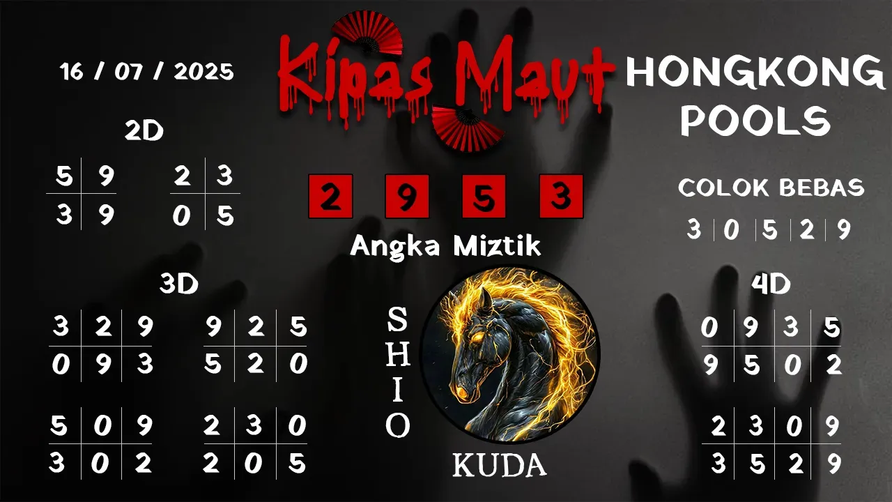 syair Kipas Maut Hongkong Pools 16 07 2025
