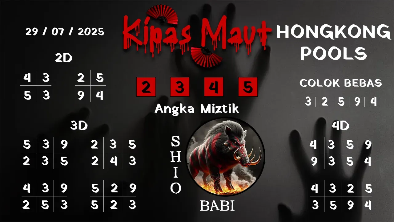 syair Kipas Maut Hongkong Pools 29 07 2025