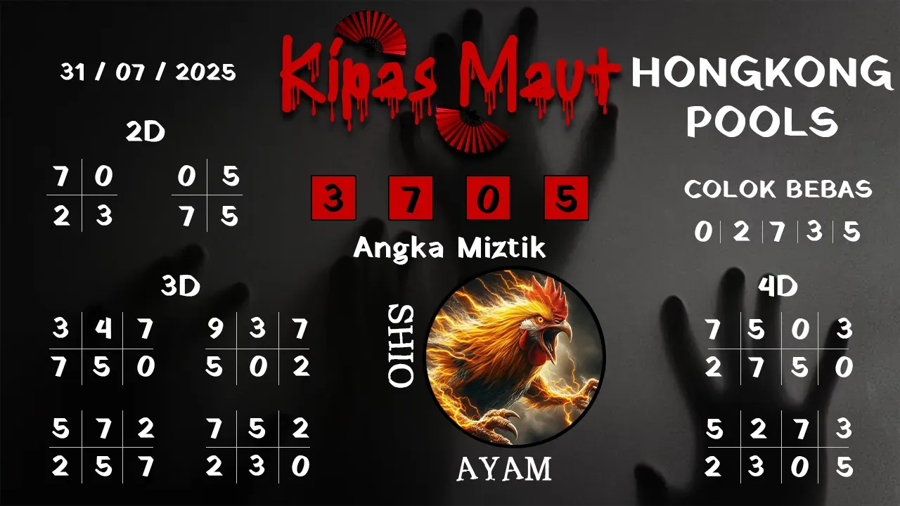 syair Kipas Maut Hongkong Pools 31 07 2025