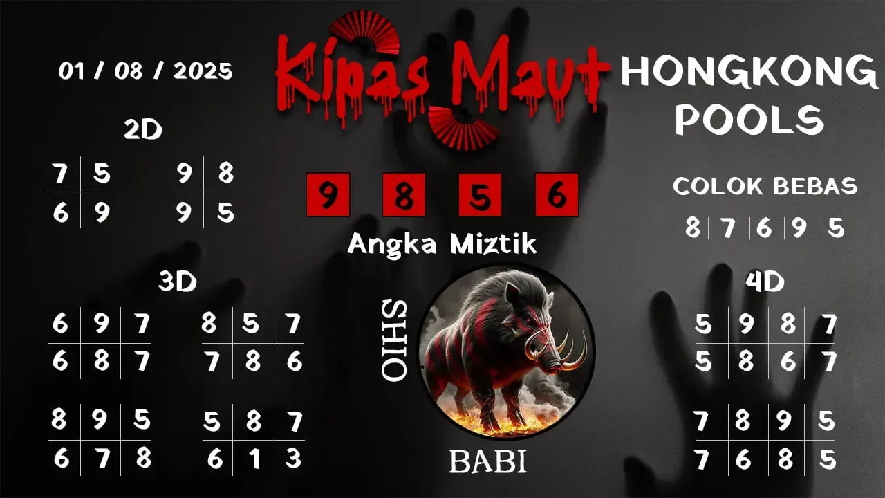 syair Kipas Maut Hongkong Pools 01 08 2025