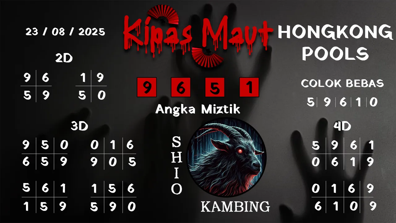 syair Kipas Maut Hongkong Pools 23 08 2025
