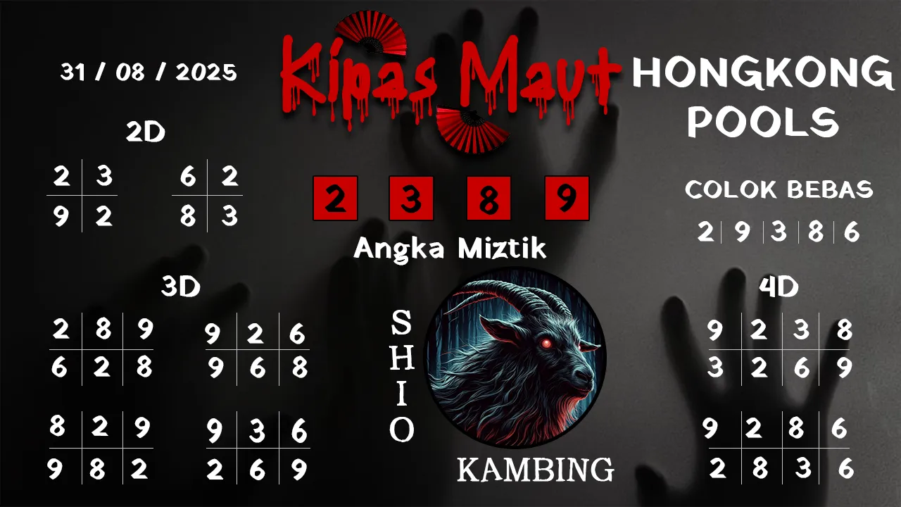 syair Kipas Maut Hongkong Pools 31 08 2025