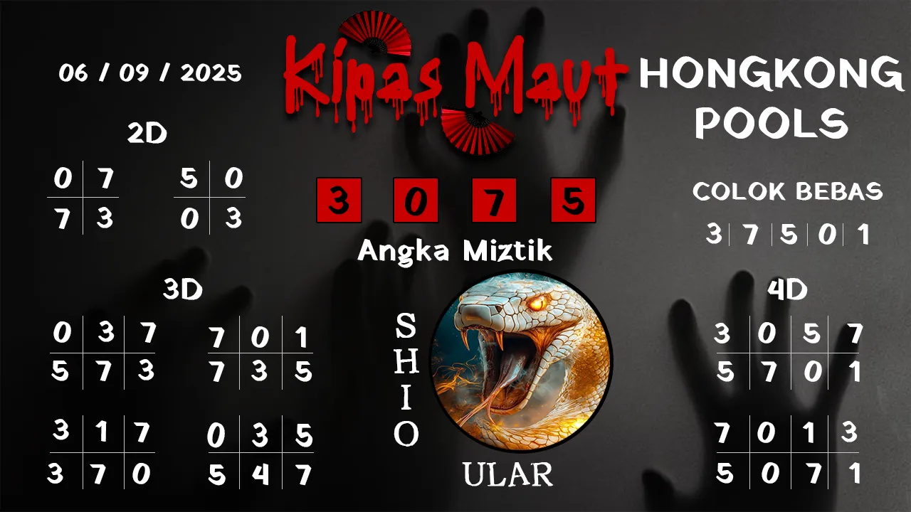 syair Kipas Maut Hongkong Pools 06 09 2025