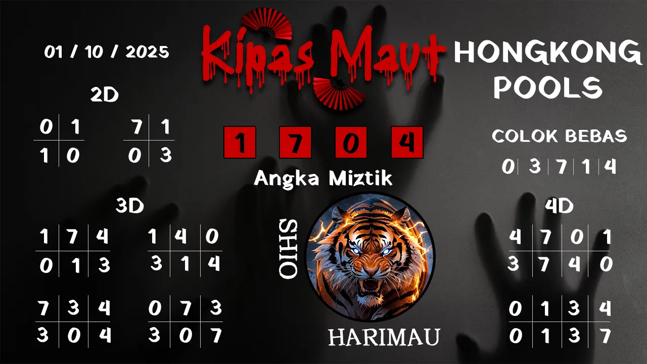 syair Kipas Maut Hongkong Pools 01 10 2025