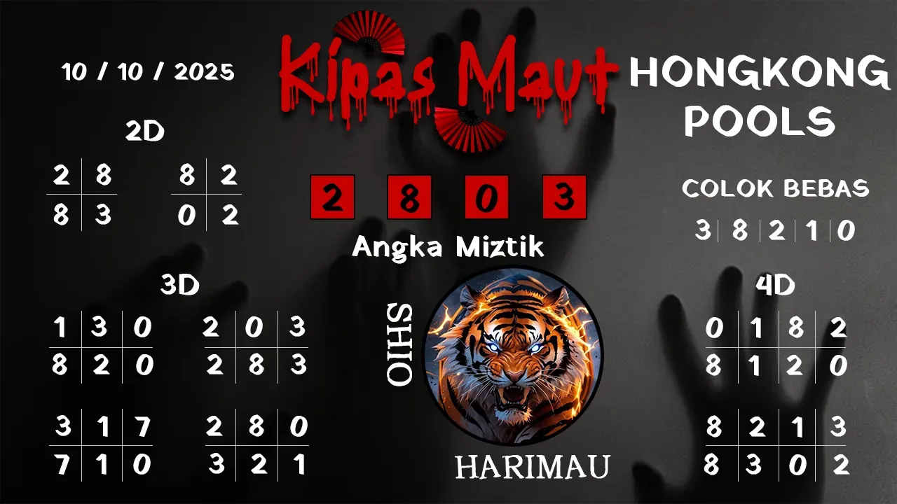 Syair kipas maut hongkong pools 10 10 2025