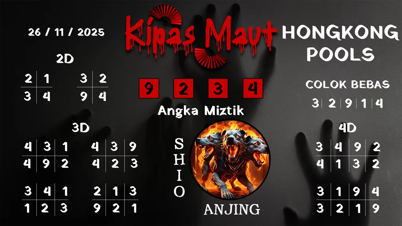 Syair kipas maut hongkong pools 26 11 2025