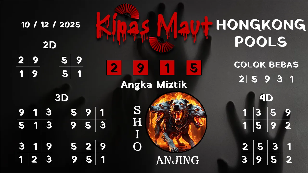 Syair kipas maut hongkong pools 10 12 2025