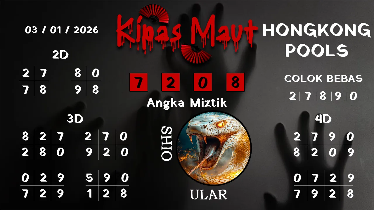 Syair kipas maut hongkong pools 03 01 2026
