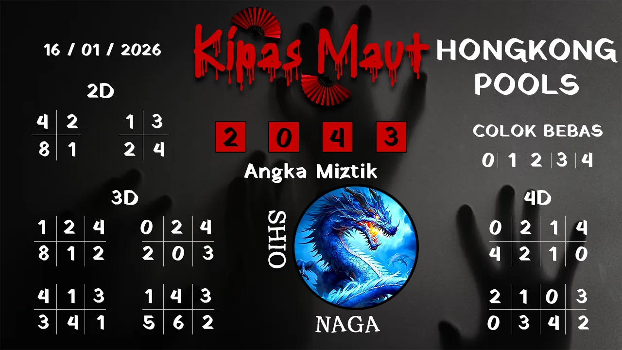 Syair kipas maut Hongkong pools 16 01 2026