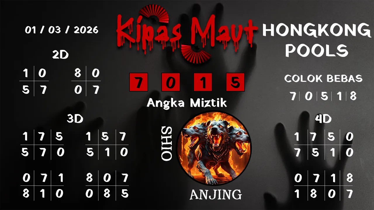 Syair kipas maut Hongkong pools 01 03 2026