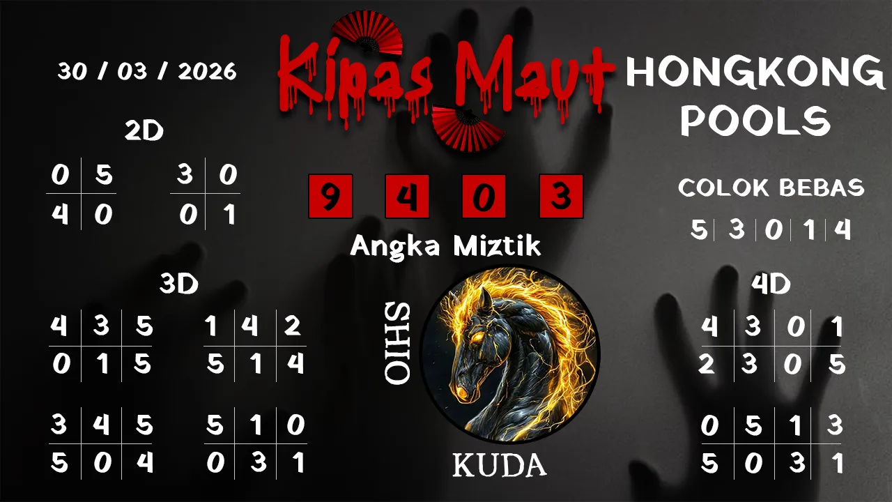 Syair kipas maut Hongkong pools 30 03 2026