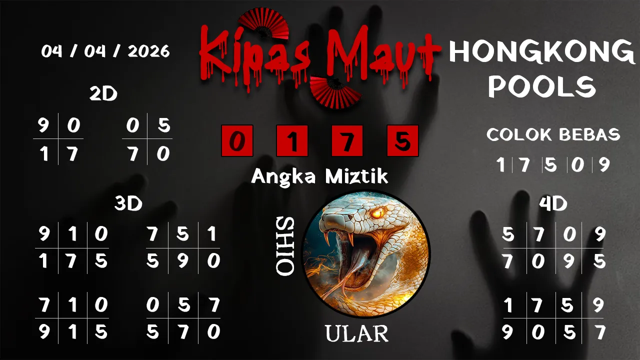 Syair kipas maut Hongkong pools 04 04 2026