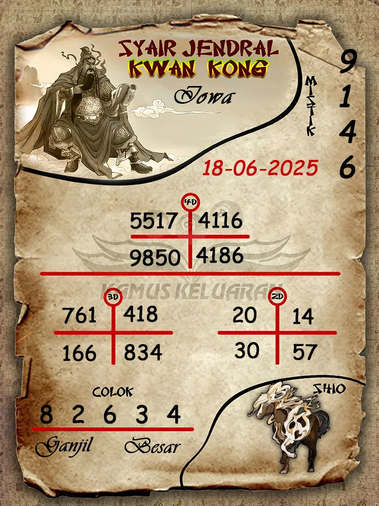 syair jendral kwan kong iowa 18 06 2025