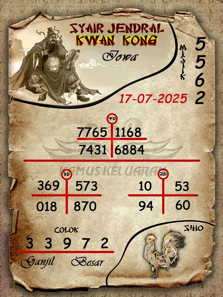 Syair Jendral Kwan Kong Iowa 17 07 2025