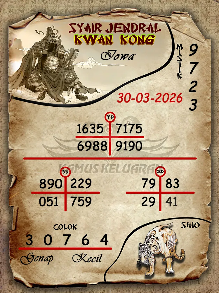 Syair Jendral Kwan Kong Iowa 30 03 2026