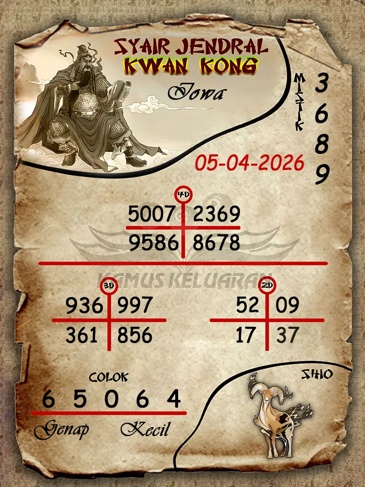 Syair Jendral Kwan Kong Iowa 05 04 2026