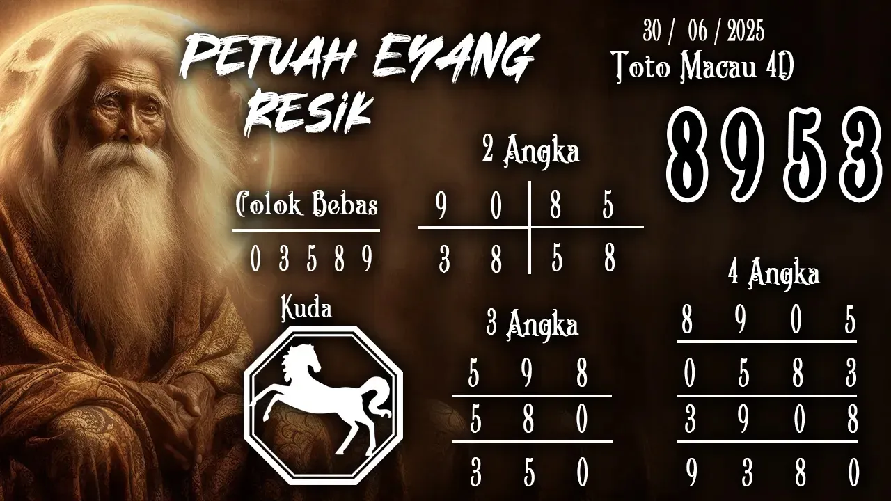 syair Prediksi Eyang Toto Macau 4D 30 06 2025