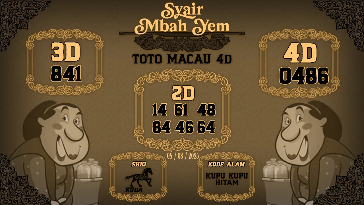 syair Mbah Yem Toto Macau 4D 05 08 2025