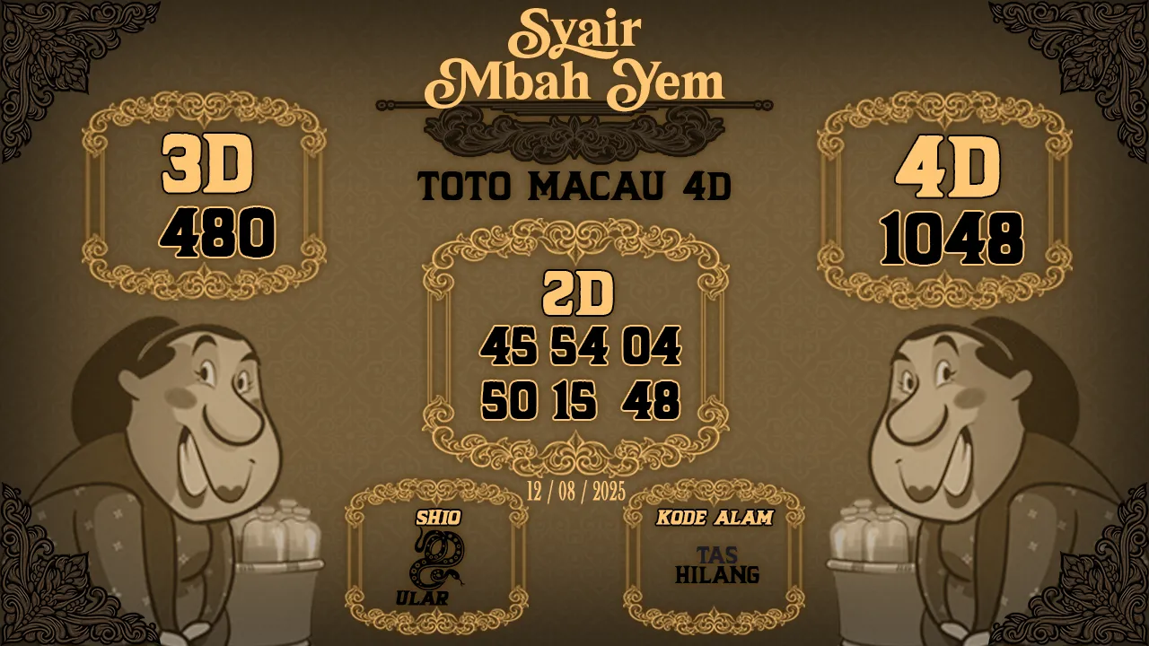 syair Mbah Yem Toto Macau 4D 12 08 2025