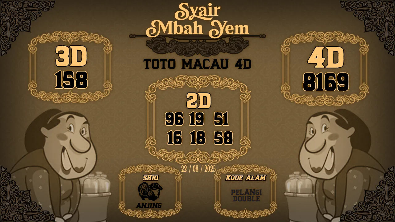 syair Mbah Yem Toto Macau 4D 22 08 2025