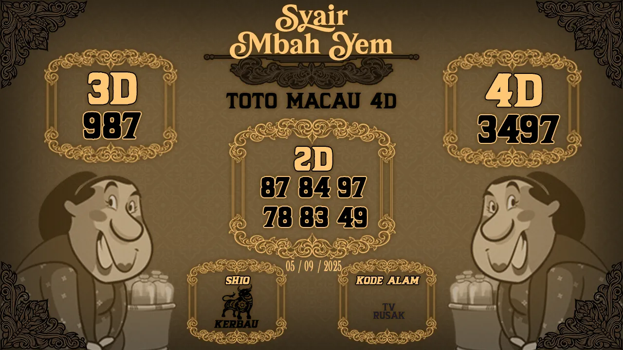 syair Mbah Yem Toto Macau 4D 05 09 2025