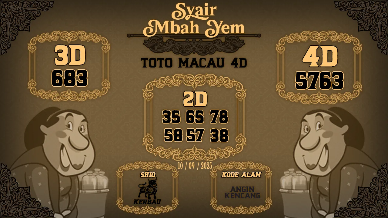 syair Mbah Yem Toto Macau 4D 10 09 2025
