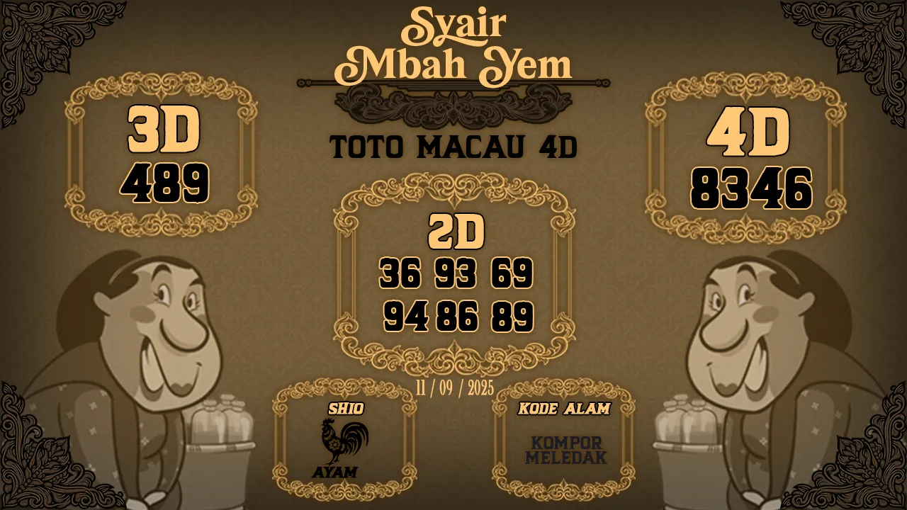 syair Mbah Yem Toto Macau 4D 11 09 2025