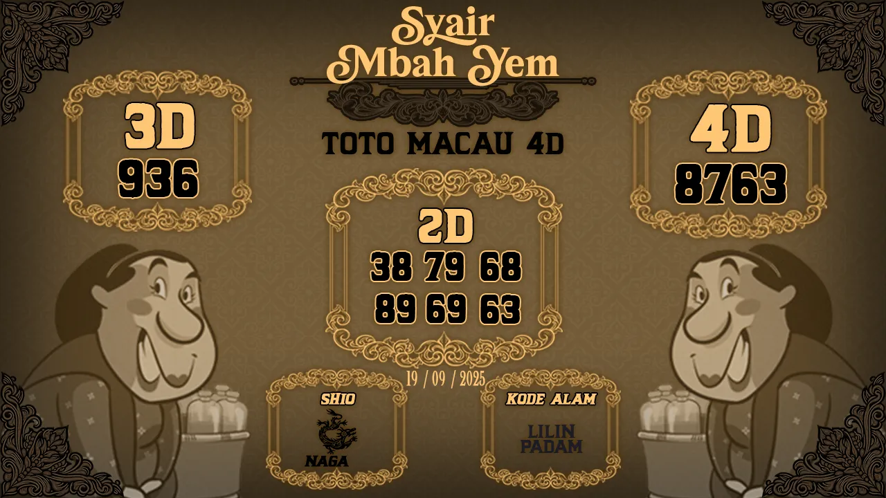 syair Mbah Yem Toto Macau 4D 19 09 2025