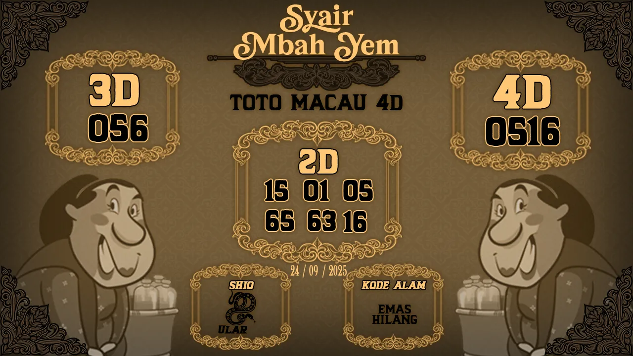 syair Mbah Yem Toto Macau 4D 24 09 2025