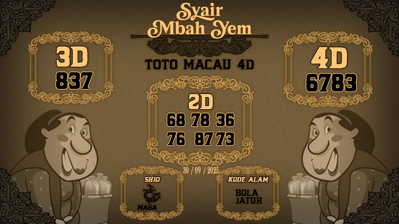 syair Mbah Yem Toto Macau 4D 30 09 2025